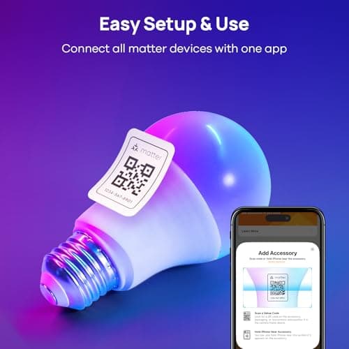 Consciot Smart Light Bulbs, WiFi Bluetooth Color Changing LED Light Bulb, A19 E26 RGBTW Light Bulbs That Works with Alexa/Google Home/Apple Home/Siri, Music Sync, 60W Equivalent Smart Bulb, 6 Pack 9