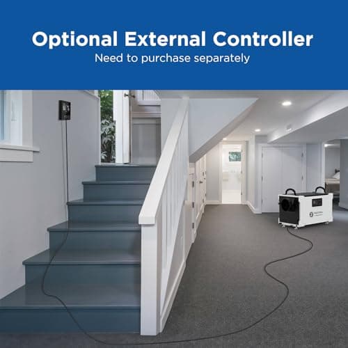 Moiswell 145 Pints Commercial Dehumidifier with Pump and Drain Hose, Energy Star Certified Crawl Space dehumidifier, Industry Water Damage Unit for up to 6,000 sq ft Basements 8