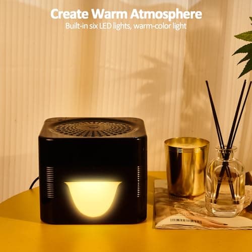 ap airpleasure Water-Based Air Purifier Air Washer, Air Revitalizer with Filter Net, Air Fresher with Warm Color LED Night Light, Small Air Cleaner for Home and Office, Aroma Diffuser for Smoke & Pet 5