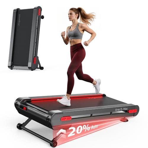 Jogwell Walking Pad Treadmill with 20%/15%/12% Auto Incline, Max 400/350lbs Capacity Treadmills for Home Office Under 35dB, Spacious Running Area, Vertical Storage, 3/3.5HP Brushless, APPJW11