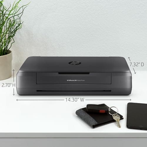 HP OfficeJet 200 Wireless Mobile Printer - Black, Battery Included (CZ993A) 8