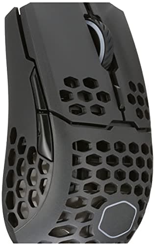 Cooler Master MM711 RGB-LED Lightweight 60g Wired Gaming Mouse - 16000 DPI Optical Sensor, 20 Million Click Omron Switches, Smooth Glide PTFE Feet, and Ambidextrous Honeycomb Shell - Matte Black 7