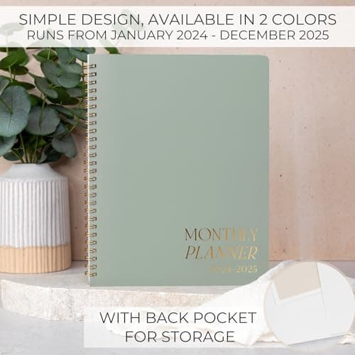 Beautiful 2025 Monthly Planner and Calendar Book - To Do List Notebook That Easily Organizes Your Tasks to Boost Productivity - Runs From Until December 2025 5