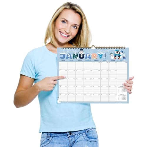 Lbylyhxc 2026 Calendar - 18 Monthly Wall Calendar 2026 from January 2026 to June 2027, 14.8 x 11.5 Inches.Thick Paper includes major holidays and dedicated space for notes and important dates (Wall Calendar Festivals) 5