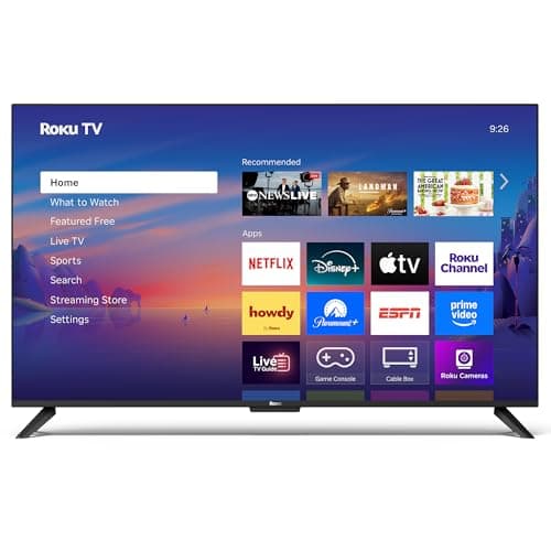Roku Smart TV – 50-Inch Select Series 4K HDR RokuTV with Roku Enhanced Voice Remote, Brilliant 4K Picture, Automatic Brightness, & Seamless Streaming – Live Local News, Sports, Family Entertainment