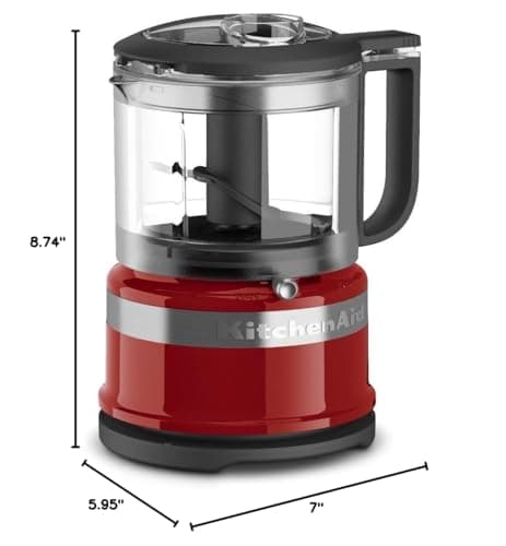 KitchenAid KFC3516ER 3.5 Cup Food Chopper, Empire Red, One Size 5