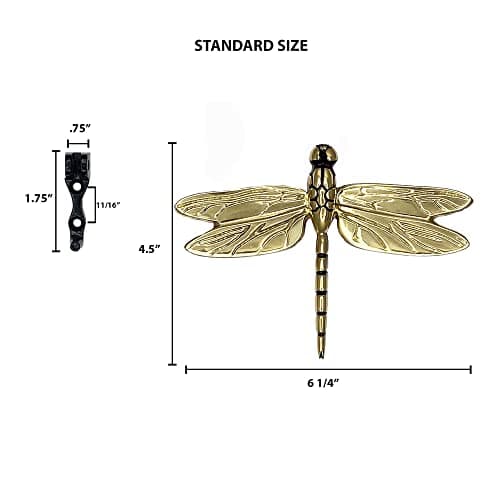 Michael Healy Dragonfly Door Knocker - Brass (Standard Size) 9