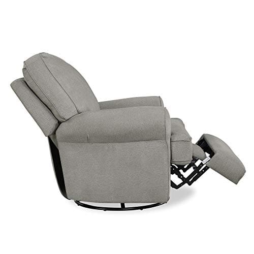 Baby Relax Kenzie Swivel Glider Recliner Chair, Nursery Furniture, Gray 13