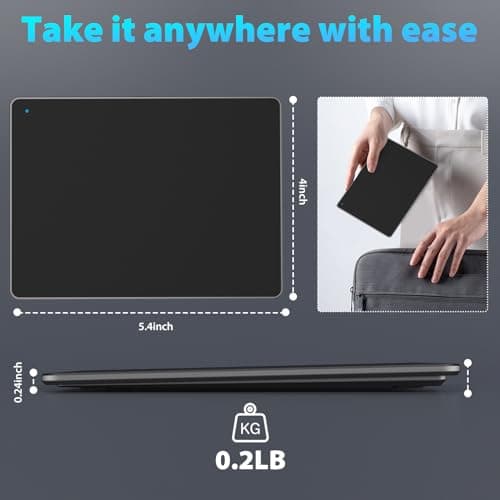 HongMall External Trackpad, Wired Ultra Slim Trackpad with Multi-Touch Gestures, Plug & Play- No Latency, Touchpad Mouse for Windows 7/8/10/11- Black 6