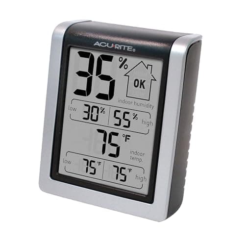 AcuRite Wireless Digital Indoor Thermometer and Hygrometer Monitor for Indoor Temperature and Humidity Measurements (00613) 6