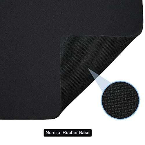 Cyanbone Mini Mouse Pad Small Size 2 Pack, Portable Mouse Pad for Laptop Waterproof, Cute Travel Mousepad Black with Non Slip Rubber Base for Wireless Mouse - 5.5 x 7 Inch 5