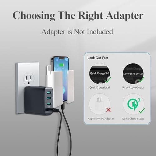 LANBON P2 Wireless Charger Wall Mounted,Wireless Phone Charger for Bedside/Desk/Garage/Kitchen,15W Fast Charging Station Work with iPhone 17/16/15/14/13/12/11/X & Galaxy S25/S24/S23/S22/S21/S20 Series 6