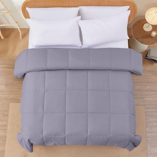 Modern Threads Down Alternative Reversible Comforter Purple/Silver Queen 7