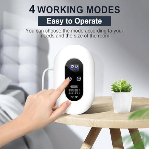 Ozone Odor Eliminator for Strong Odor 99% Cat Litter Deodorizer Dog Poof Odor Removal Air Ionizers Home Plug-in Air Purifier for Bedroom, Toilet, Kitchen, Pets, Shoe, Smoke, Formaldehyde Air Freshener 8