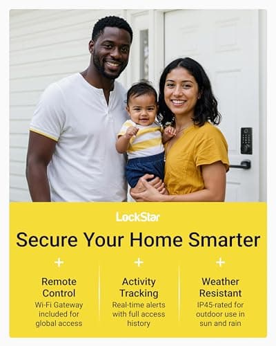 LOCKSTAR® Smart Door Lock • Keyless Entry Deadbolt Door Lock • Multiple Entry Methods – APP • Fingerprint Touch ID • Keypad Code • Card FOB • Traditional Key • Smart Home Devices 8