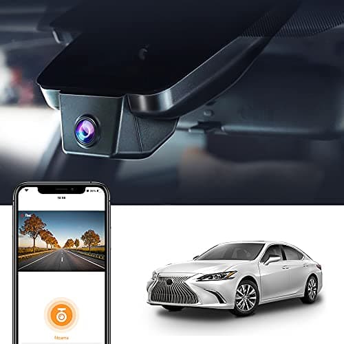 Fitcamx 4K Dash Cam Suitable for Lexus ES 2019-2025 ES350 ES300h F Sport ES250, OEM Style, 2160P UHD Video, Built-in WiFi & APP, Loop Recording, G-Sensor, Plug&Play, 64GB Card