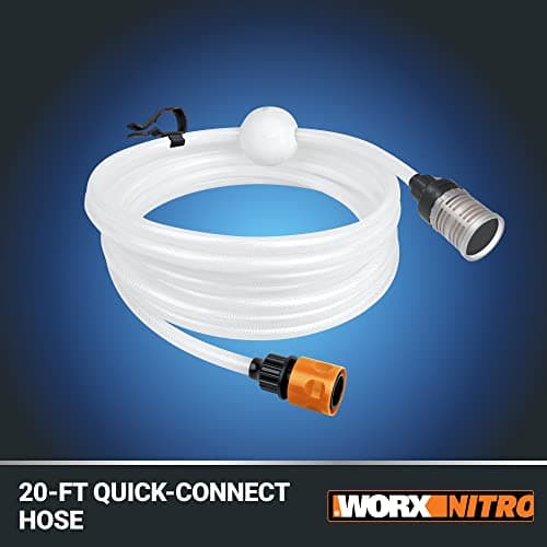 Worx Nitro Hydroshot 20V 710PSI Light-Duty Electric Pressure Washer with Brushless Motor Cordless, Lightweight, 5-in-1 Portable Power Cleaner, Power Share Compatible – Battery & Charger Included 5