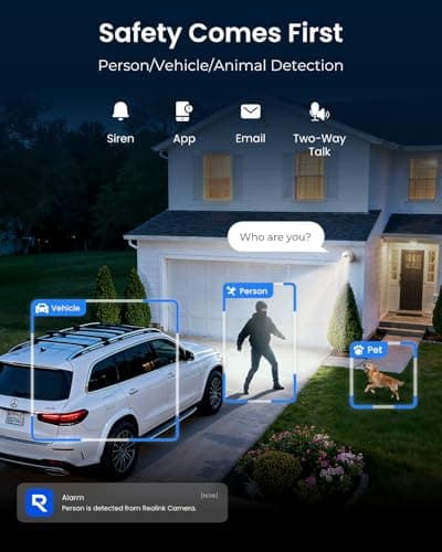 REOLINK CX820 ColorX PoE Security Camera, 4K UHD, True Color Night Vision, F1.0 Super Aperture, 1/1.8'' Image Sensor, HDR Technology, Person/Vehicle/Animal Detection, Spotlight & Siren Alarm 5