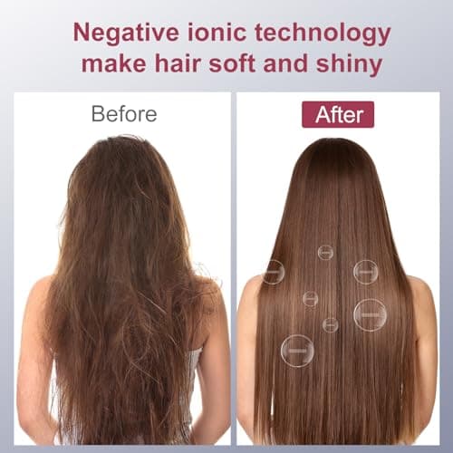 CONFU Hair Dryer Pro, Professional Ionic Salon Blow Dryer with Diffuser for Women and Men, 5X Fast Drying, Powerful and Quiet Hair Blow Dryer for Fast & Easy Styling (1875 Watts) 6