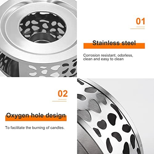 Teapot Warmer, Coffee Warmer, Milk Warmer for Glass Teapot Stainless Steel Teapot and Other Heatproof Dish Warming Use (Stainless Steel Silver) 5