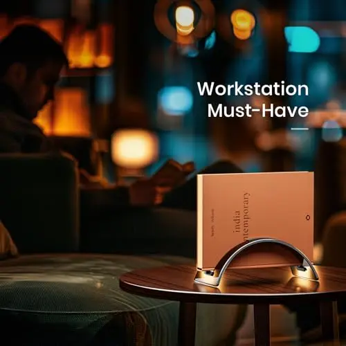 Yikola Vertical Laptop Stand for Desk, Vertical Laptop Hoder Space-Saving Organizer for All MacBook, Laptop Stand Acrylic Invisible Desktop Notebook Dock-Black… 7