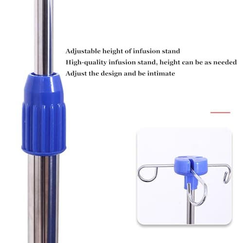 RIYIFANRONG Phlebotomy Chair, Blue, Leather, Adjustable Armrest, Infusion Stand, Reclining, Waiting Room Reception Chairs, Clinics, Laboratories 9