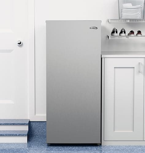 KoolMore 7 Cu. Ft. Garage Ready Convertible Upright Manual Defrost Freezer/Refrigerator in Stainless Steel 3