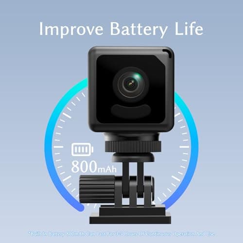 4K Mini Wireless Camera Home Security Cam Indoor HD Camera Small Smart WiFi House Portable Cameras Tiny House Nanny Cam Battery Life Powered Body Cameras 150 Wide Angle Night Vision Motion Detection 8