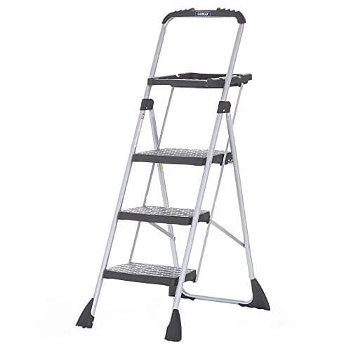 Cosco Max Steel Work Platform, Easy Fold One-Hand Lock, Convenient Project Trays, Stable & Secure, ANSI Rated 225 lbs, 10 Year Warranty