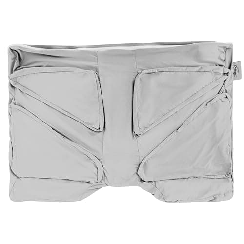 Wife Pillow Cooling Pillowcase: Q-Max 0.4 Cool Fabric, Buttery-Soft, Breathable, Silky-Smooth & Skin Friendly. Washable Cover with Zipper. Designed for Comfortable and Refreshing Sleep, Grey