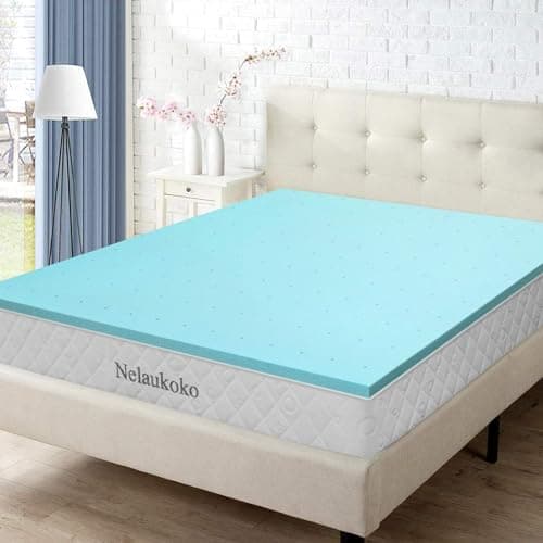 Nelaukoko 2 Inch Memory Foam Twin XL Mattress Topper Bed Topper for College Dorm, Gel Soft Foam Mattress Pad, 2 Inch Mattress Topper Ventilated and Breathable – CertiPUR