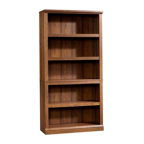 Sauder Miscellaneous Storage 5-Shelf Bookcase/ Book shelf, Washington Cherry finish