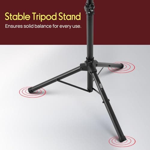 PYLE Laptop & Projector Stand, Tripod Stand With Adjustable Height 28"-50", Portable DJ Equipment Mount, Angle Adjustable Tray, Lightweight Metal Construction, Stage, Studio, Musicians & Performers 5