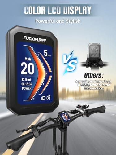 PUCKIPUPPY Dual Battery Electric Tricycle with 110-Mile High Range, 960W Peak Motor Pickup Class Trike, 500lb Load Capacity, 20'' Fat Tires and Large Basket for City and Mountain Trails, Husky Plus 8