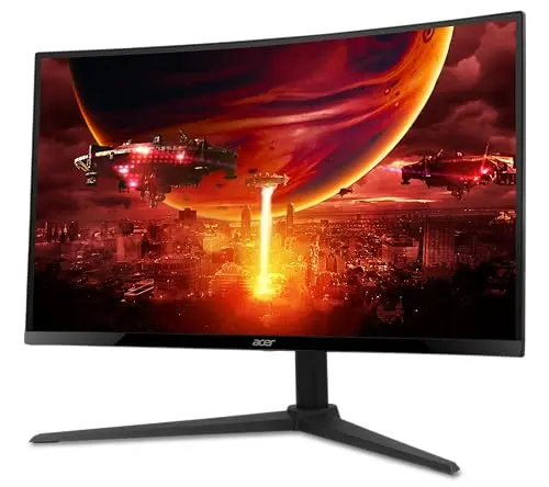 acer Nitro 27 Inch 1500R Curved Zero-Frame Full HD (1920 x 1080) Gaming Monitor | AMD FreeSync Premium | Up to 280Hz Refresh | 1ms VRB | One Display Port 1.4 and Two HDMI 2.0 Ports | XZ270 9