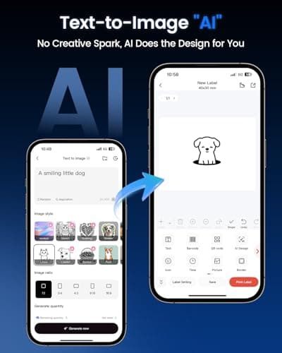 Phomemo Label Printer M110- Small Address Label Maker Bluetooth No Ink Portable for Small Business, Address, Office, Home for Phone; for PC/Mac(USB), with 100 Labels, Baby Pink 5