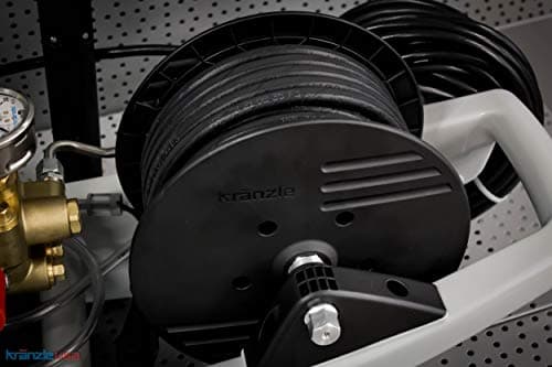 KranzleUSA K1122TST Cold Water Electric Commercial Pressure Washer with Auto On-Off, GFI and 50' Wire Braided Hose on Hose Reel, 1400 PSI, 2.0 GPM, 110V, 15A 5