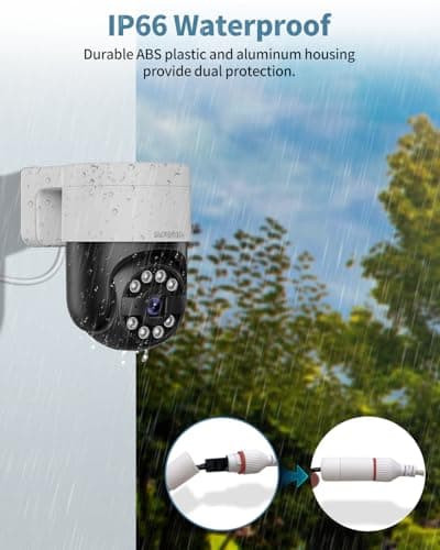 OHWOAI 《Motion Tracking & 2-Way Audio 》Extend Wired PTZ Cameras POE Security Camera System,4K/8.0 Megapixel Home Video Surveillance Systems 8