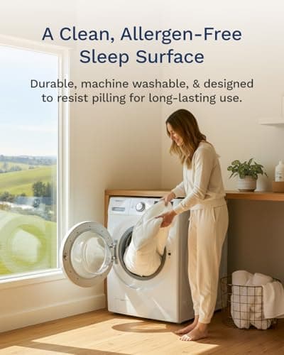 ViscoSoft Twin XL Fiberfill Pillow Top Mattress Topper Pad - Soft Overstuffed Premium Support - Extra Long Quilted Temperature Smart Viscose from Bamboo - Deep 18" Pocket for Secured Fit 8