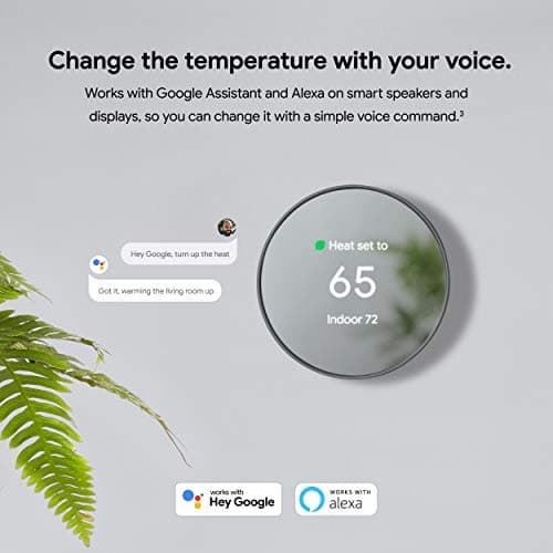 Google Nest Thermostat - Smart Thermostat for Home - Programmable Wifi Thermostat - Snow 11