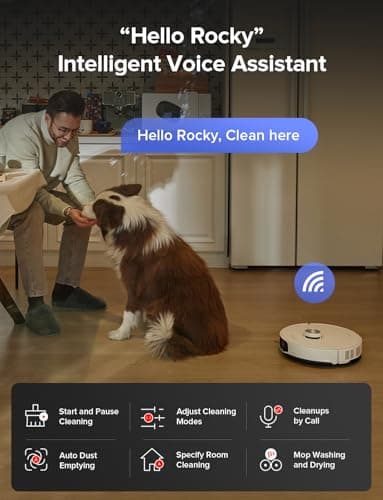 roborock S8 MaxV Ultra Robot Vacuum & Sonic Mop, 10000 Pa Suction, Corner to Edge Deep Cleaning, Hot Air Self-Drying, Auto Empty & Refill, Detergent Dispenser, Obstacle Avoidance,White 8