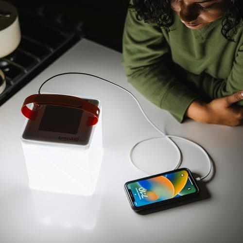 LuminAID Max Quick Inflate 2-in-1 Solar Camping Lantern and Phone Charger - Rechargeable LED Lamp for Camping, Hiking & Travel - Waterproof Emergency Light for Power Outages, Hurricane, Survival Kits 7