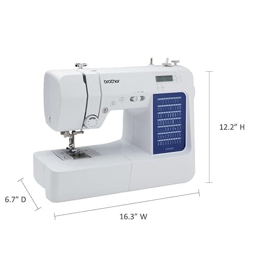 Brother CS7000X Computerized Sewing and Quilting Machine, 70 Built-in Stitches, LCD Display, Wide Table, 10 Included Feet, White 11