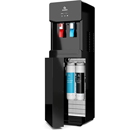 Avalon Self Cleaning Touchless Bottleless Water Cooler Dispenser - Hot & Cold Water, Child Safety Lock, Innovative Slim Design - UL- Black - A7BOTTLELESSBLK