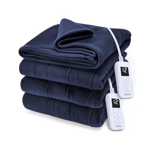 Sunbeam Royal Ultra Admiral Blue Heated Blanket – Queen