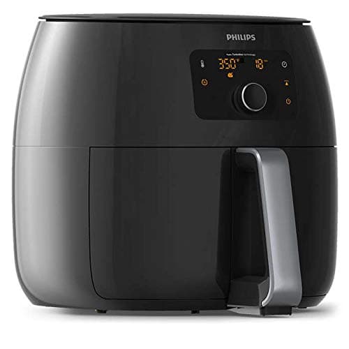 Philips Avance Collection XXL Digital Twin TurboStar Airfryer Black/Silver - HD9654/96 (Renewed)