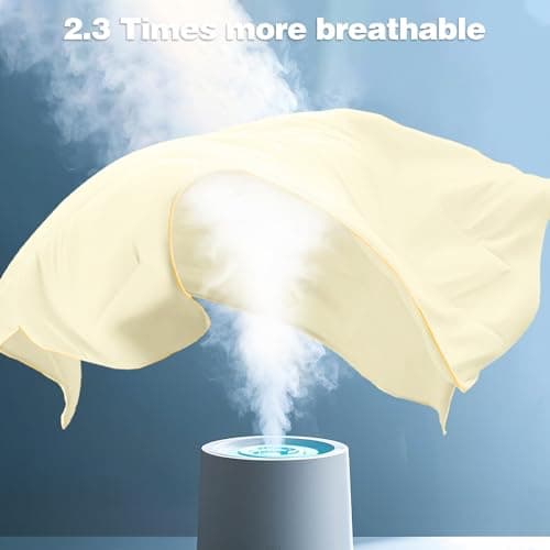 QUILTINA Super Soft Comforter with Corn Polylacticacid Skin Friendly and Goose Duvet Texture, Autumn Winter Warm Quality Quilt, Lightweight, Fluffy, 6.7 lb, King Size 104x90 in, Faint Yellow 7