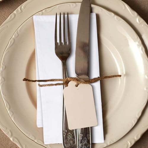 Urban Villa Cloth Napkins White Dinner Napkins Set of 12 (18X18) 100% Cotton Absorbent Washable Durable Reusable Cloth Napkins Ideal for Easter Decorations Hotel Collection Farmhouse Parties Napkins 7