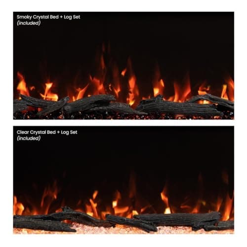 Modern Ember Highmark 60 Inch Smart Linear Electric Fireplace - Premium Flame with 10 Colors, Sleek Hidden Vent Design, Install Recessed in-Wall or Wall-Mount, WiFi Enabled. 11