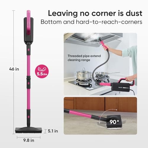 Seyola Steam Mop for Floor Cleaning, Steam Cleaner for Home with Handheld 6-in-1 Multi-function Attachments for Hardwood Floors, Clothes,Windows,Tiles Grout,Furniture 5